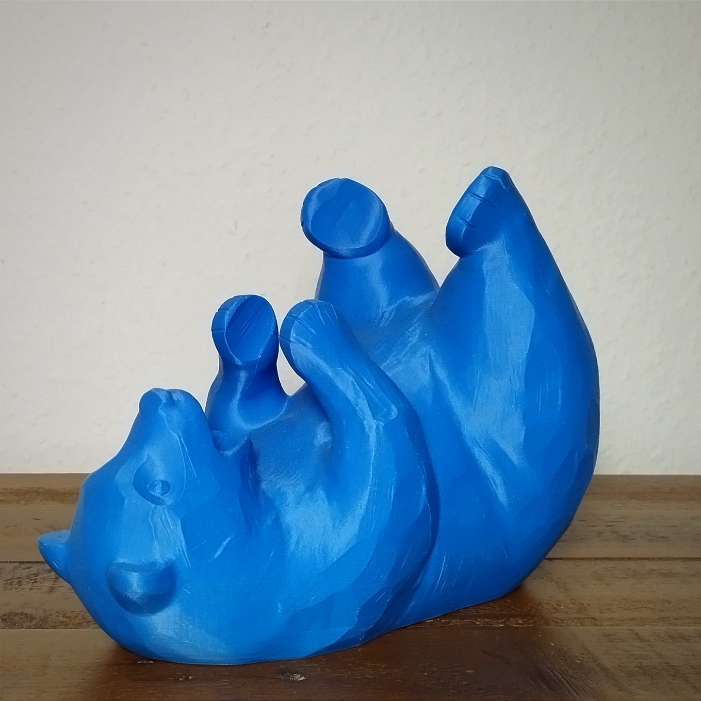 Flaschenhalter Bär Saphir-Blau
